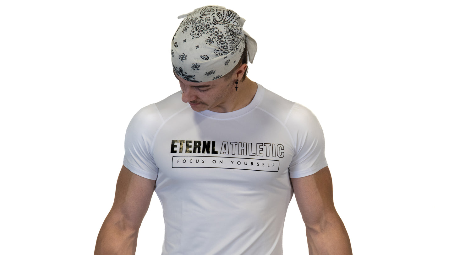 425 - FOCUS COMPRESSION SHIRT - WHITE